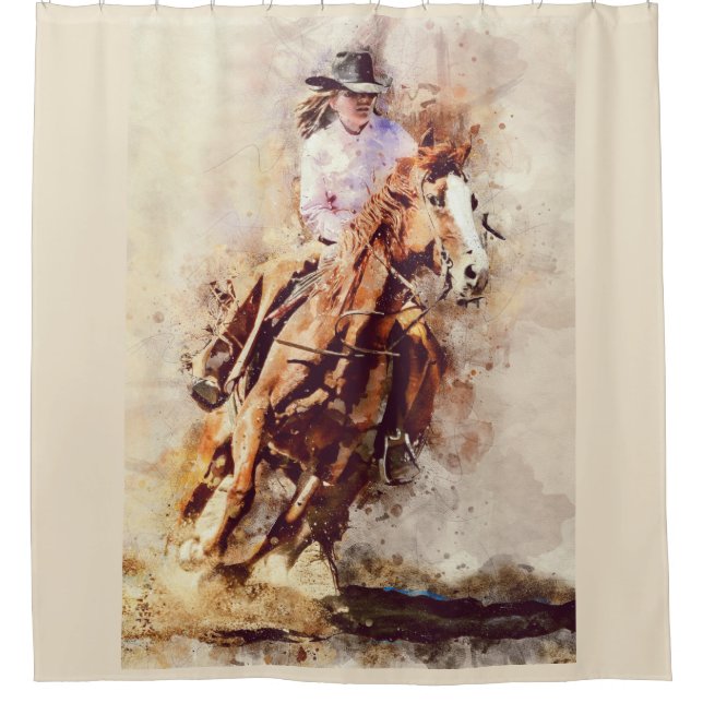 Rideau en douche de cheval d'équitation de (Devant)