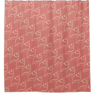 Rideau en douche de corail de plage de coquillages