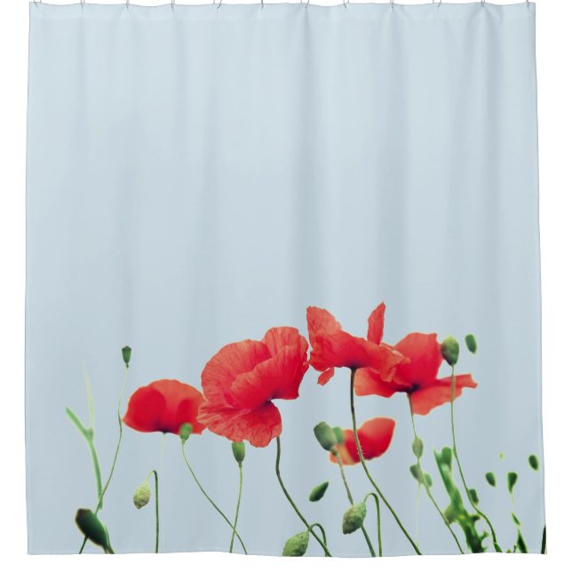Rideau en douche de fleur de pavot (Devant)
