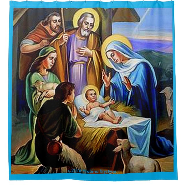 RIDEAU EN DOUCHE DE NATIVITÉ #1 (Devant)