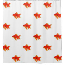 Rideau en douche de poisson rouge de sommeil