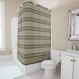 Rideau en douche de prospérité avec le revêteme