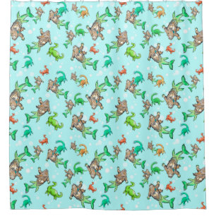 rideau en douche de sirène de sasquatch Bigfoot