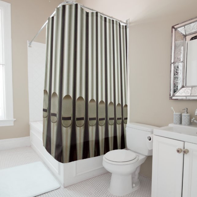 Rideau en douche de tuyaux d'organe (En situation)