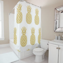 Rideau en douche d'or d'ananas