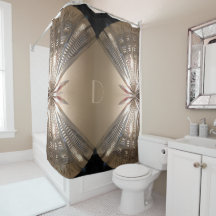 Rideau en douche dramatique élégant