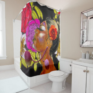 Rideau en douche floral de HAUSSE et d'éclat