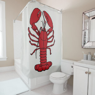 Rideau en douche nautique de plage de homard