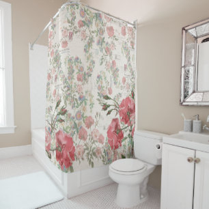 Rideau en douche rose de Passionflowers