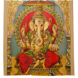 Rideau en douche vintage de l'Inde