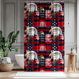 Rideau Fierté Américaine Aigle & Drapeau Accueil T