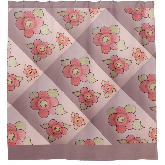 Rideau floral amusant (Devant)