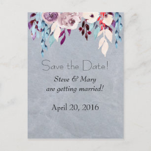 Rideau floral Enregistrer la carte postale Date