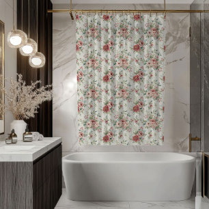 Rideau Floral Romantique Accent Vintage Pastel