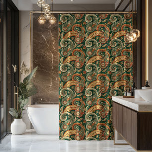 Rideau Tons Terreux Cadeau pour le Bain des Grands