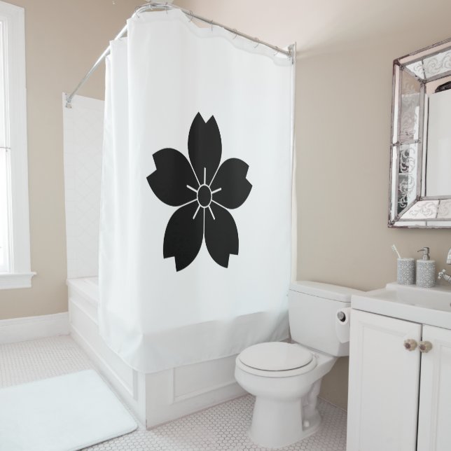 RIDEAUX DE DOUCHE 山桜 (En situation)