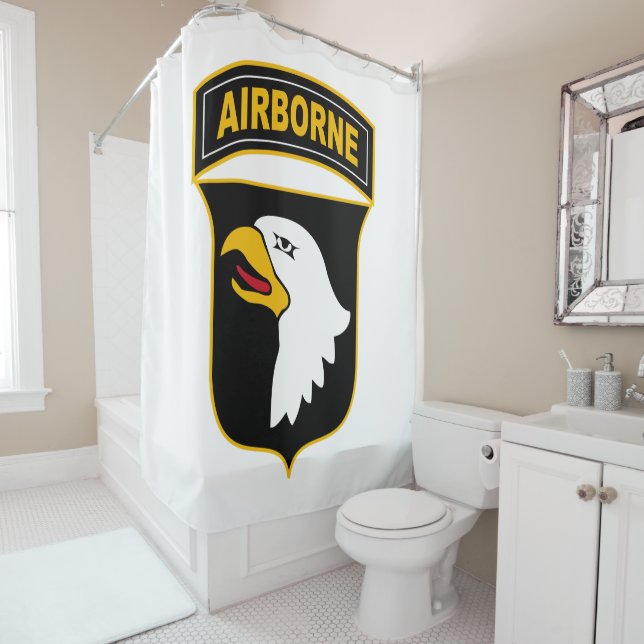 Rideaux De Douche 101e division aéroportée Vétéran militaire (En situation)