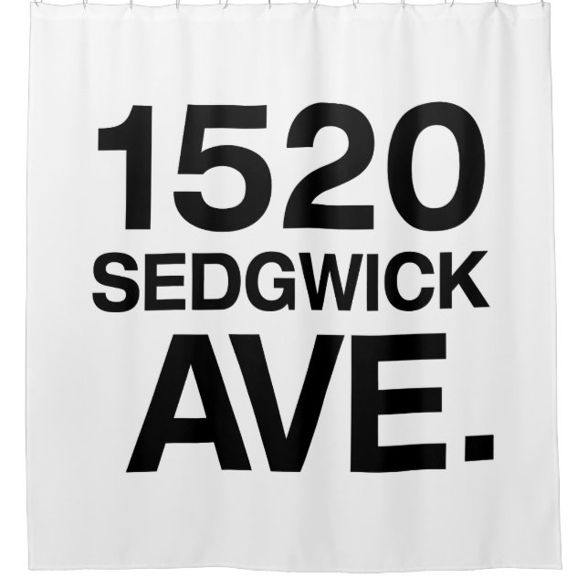 RIDEAUX DE DOUCHE 1520 SEDGWICK AVE. (Devant)