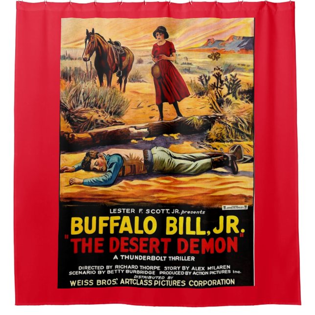 Rideaux De Douche 1925 Buffalo Bill, Jr. - affiche du film Démon du  (Devant)