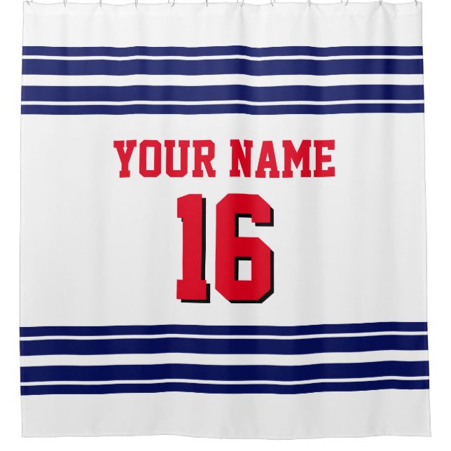 Rideaux De Douche 2X Traces de texte rouge (Devant)