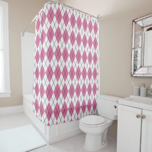 Rideaux De Douche 70 s Tartan Pinky