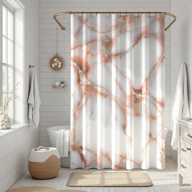 Rideaux De Douche A luxurious rose-gold marble background (Créateur téléchargé)
