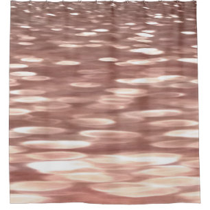 Rideaux De Douche Abstract #3: Copper Rose Gold