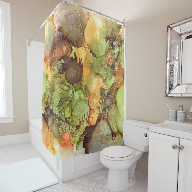 Rideaux De Douche Abstrait 31 (En situation)