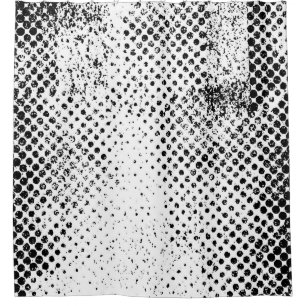 Rideaux De Douche Abstrait arrière - plan vintage noir et blanc. Mon