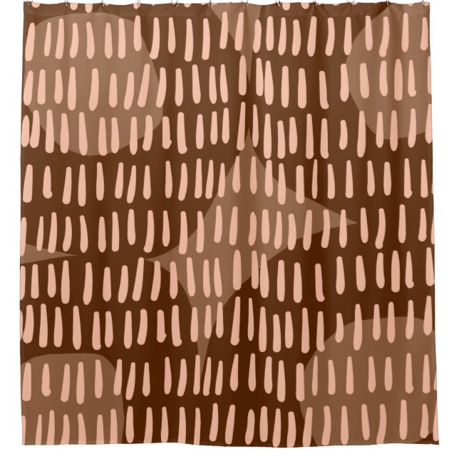 Rideaux De Douche Abstrait moderne du milieu du siècle (Devant)