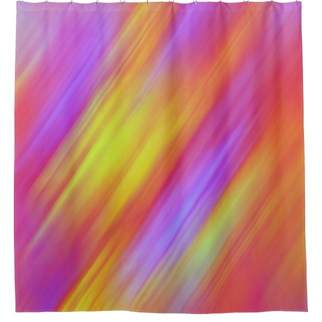 Rideaux De Douche Abstrait rouge rose rose rose rose vif néon (Devant)