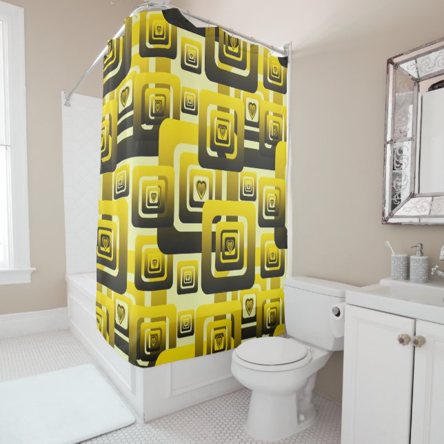 Rideaux De Douche Activate My Heart Pattern (En situation)