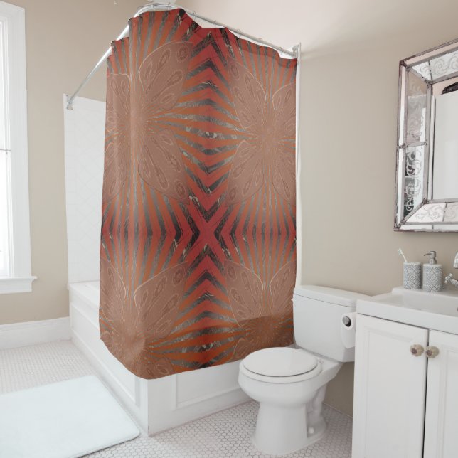 Rideaux De Douche African Zebra Print : A Fusion of Art and Culture (En situation)