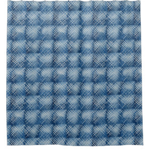 Rideaux De Douche Afrique Denim Indigo Motif en tissu boueux 1