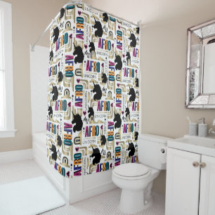Rideaux De Douche Afro Unicorn Bold Motif