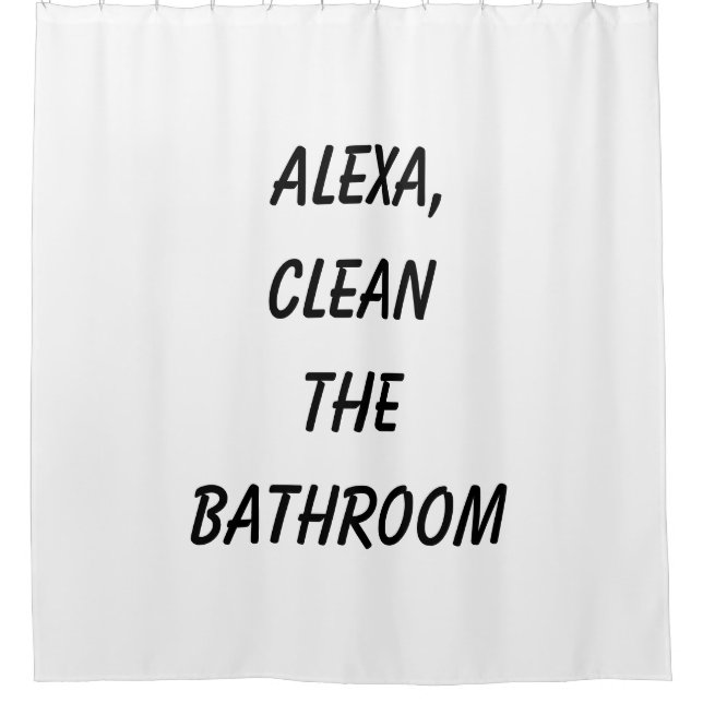 Rideaux De Douche Alexa, nettoie la salle de bain (Devant)