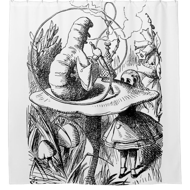 Rideaux De Douche Alice au pays des merveilles - Alice rencontre (Devant)