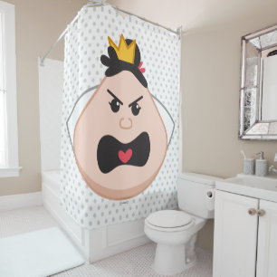 Rideaux De Douche Alice au pays des merveilles  Emoji, reine des coe