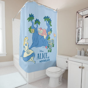 Rideaux De Douche Alice et Cheshire Cat