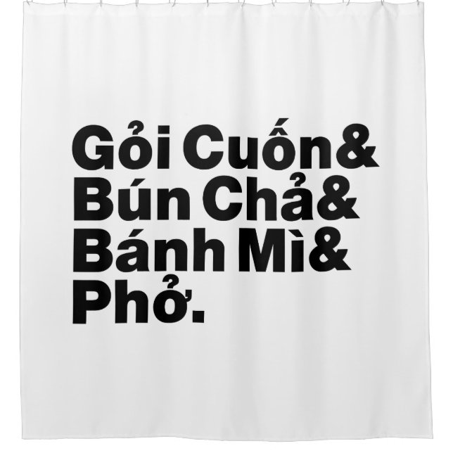 Rideaux De Douche Alimentation de rue vietnamienne (Devant)