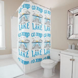 Rideaux De Douche Aller Sauter Dans Le Lac