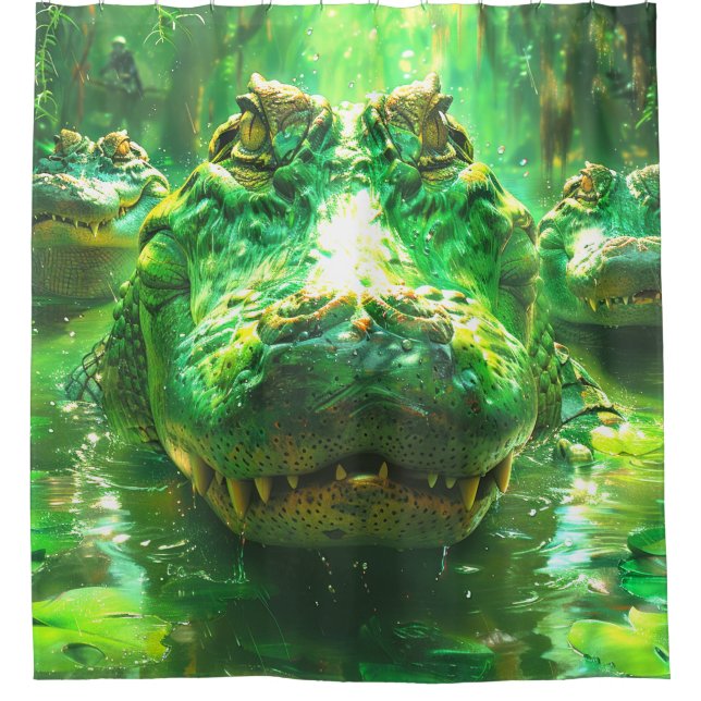 Rideaux De Douche Alligators (Devant)