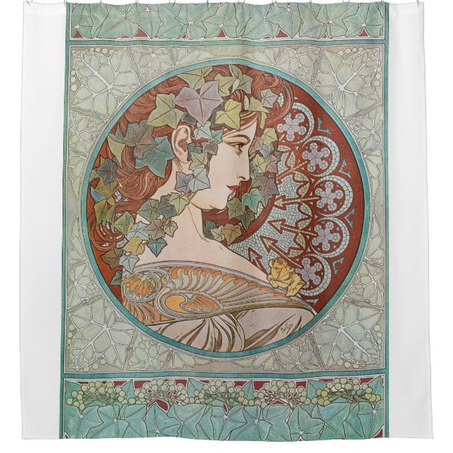 Rideaux De Douche Alphonse Mucha - Ivy (Devant)