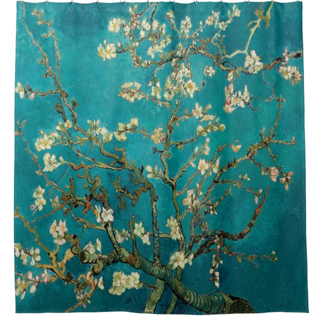 Rideaux De Douche Amandiers en fleurs Vincent van Gogh Peinture (Devant)