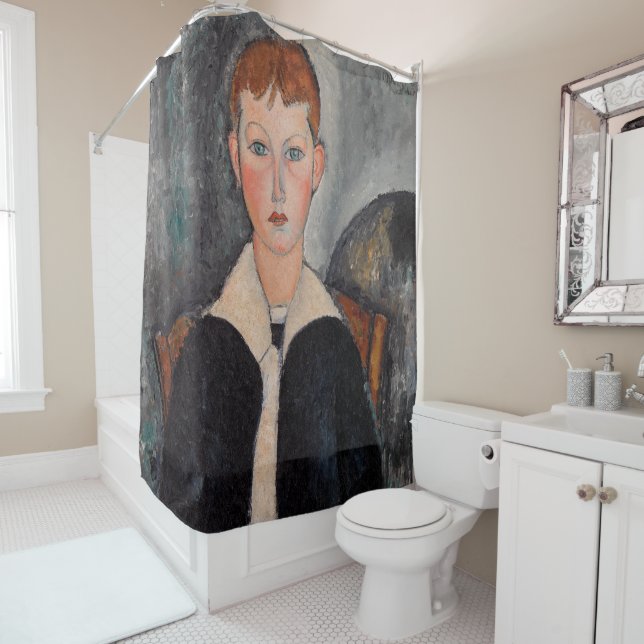 Rideaux De Douche Amedeo Modigliani - Garçon en Sailor (En situation)