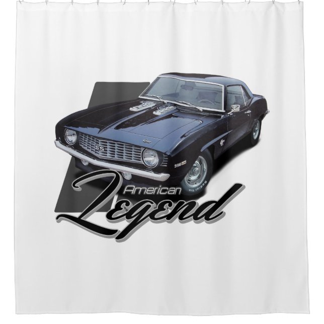 Rideaux De Douche American Legend Black (Devant)