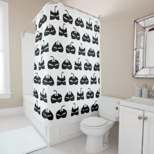 Rideaux De Douche Amis chanceux de chats noirs