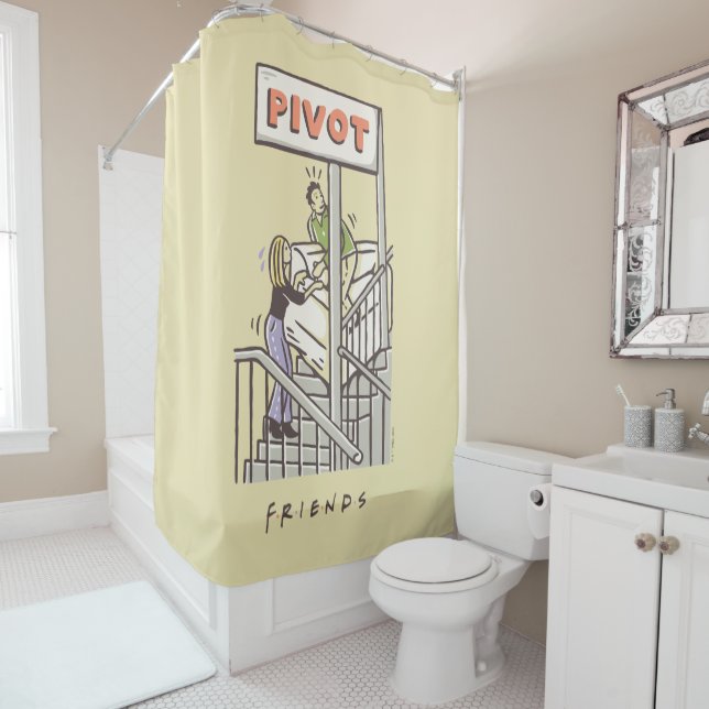 Rideaux De Douche AMIS™ | Ross et Rachel PIVOT (En situation)