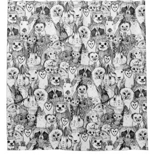 Rideaux De Douche amour et câlins