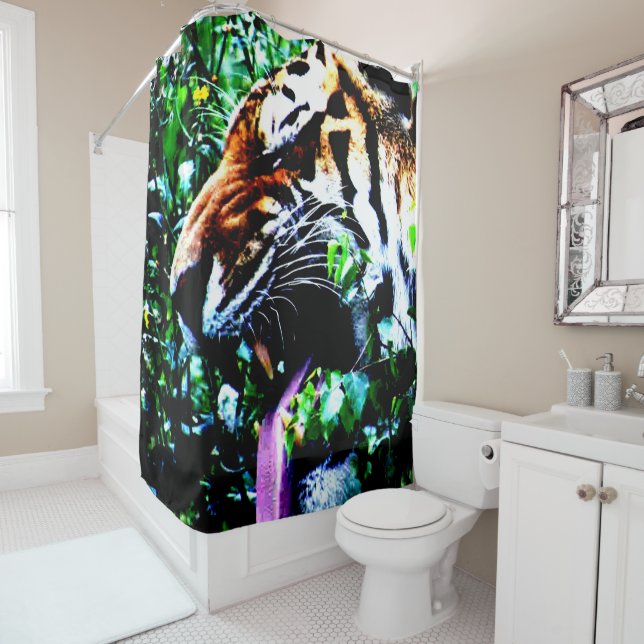 Rideaux De Douche Amur Tiger sccnm (En situation)